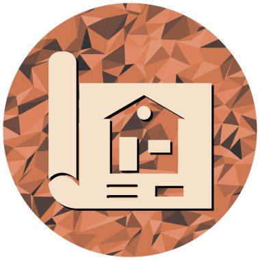 Ev. Web simgesi basit illüstrasyon