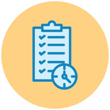 Kontrol listesi. Web simgesi basit tasarım