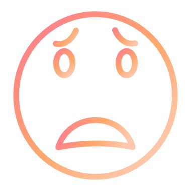 Korkarım ki modern ikon vektör çizimi 