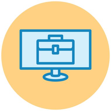 iş ve finans düz vektör simgesi