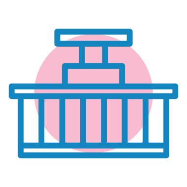 Bebeğim. Web simgesi basit illüstrasyon