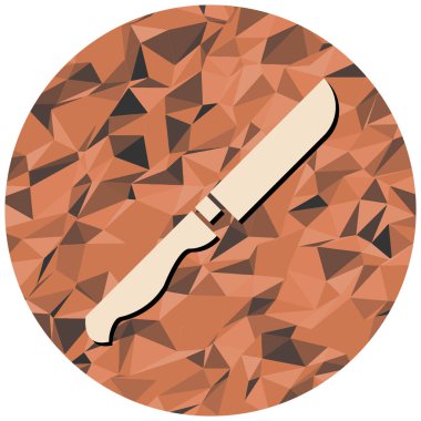 Tek bıçak simgesinin vektör illüstrasyonu