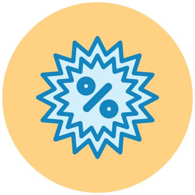 İndirim. Web simgesi basit illüstrasyon