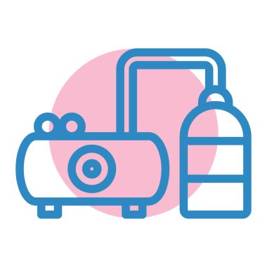 Su soğutucu ikon vektörü. Evcil hayvan temizleme tabelası. izole edilmiş sınır sembolü çizimi