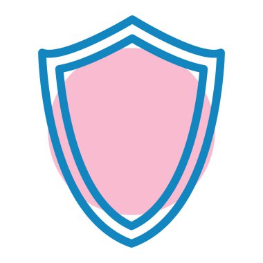 kalkan ikon vektör illüstrasyonu