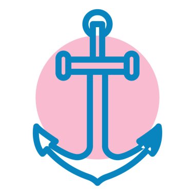 Çapa. Web simgesi basit illüstrasyon