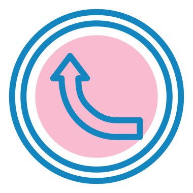 ok modern simgesinin vektör illüstrasyonu