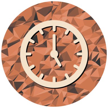 Saat simgesi vektör illüstrasyonu