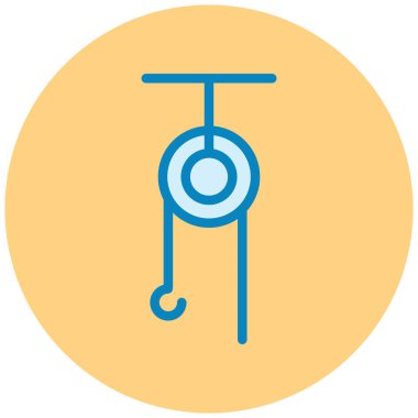 Mekanizma simgesi, vektör illüstrasyonu basit tasarım