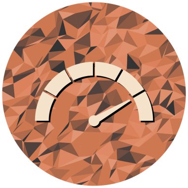 spedometer simgesi, vektör illüstrasyonu basit tasarım