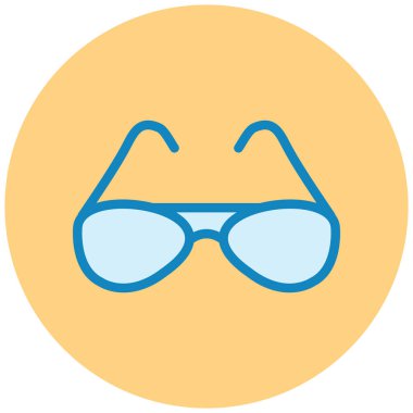 Gözlük. Web simgesi basit illüstrasyon