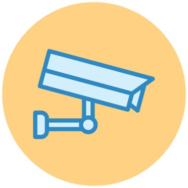 Güvenlik kamerası. Basit resimleme