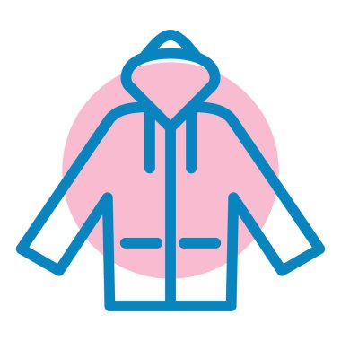 Ceket. Web simgesi basit illüstrasyon