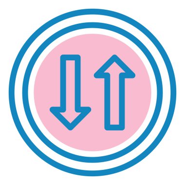 Yükle. Web simgesi basit illüstrasyon