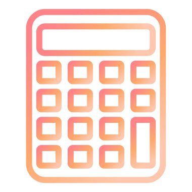 Hesap makinesi simgesi. vektör illüstrasyonu