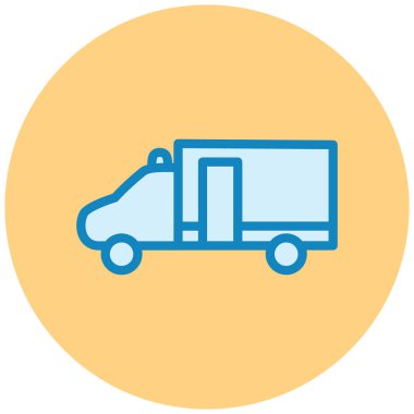 Kamyon. Web simgesi basit illüstrasyon