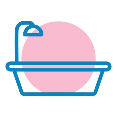 Küvet. Web simgesi basit illüstrasyon