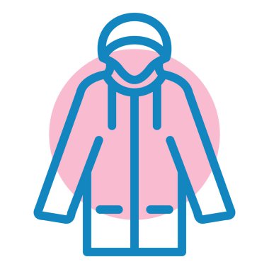 Ceket. Web simgesi basit illüstrasyon