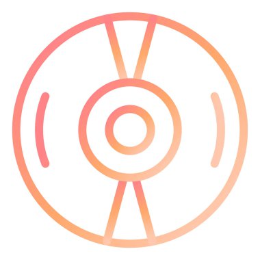 Küçük Disk. Web simgesi basit illüstrasyon 