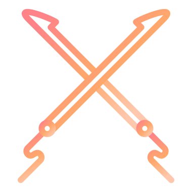 Zıpkın modern ikon vektör çizimi 