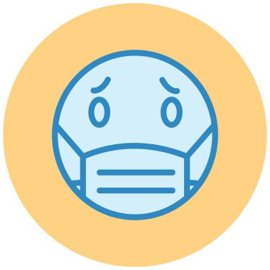 Yüz maskesi. Vektör illüstrasyonu