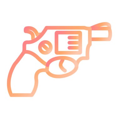 silah simgesi modada izole edilmiş arkaplan