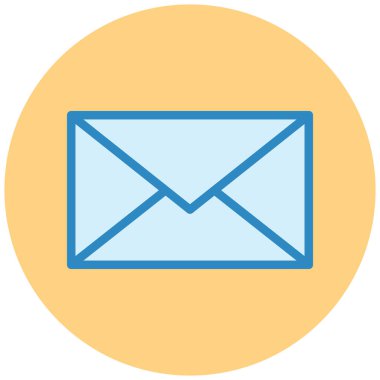 Mektup. Web simgesi basit illüstrasyon