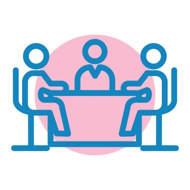 iş takımı simgesi vektör illüstrasyonu