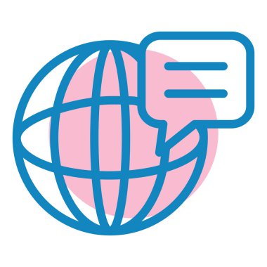 küresel ağ. Basit resimleme