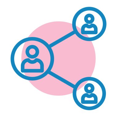 Kolayca değiştirebilen ya da düzenleyebilen sosyal ağ vektör simgesi