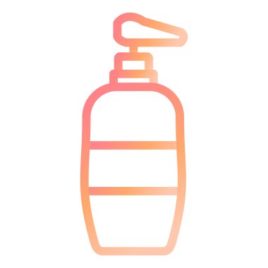 Şampuan şişesi vektör ikonu modern satır