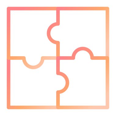 Bulmaca Parçası modern simge vektör çizimi 