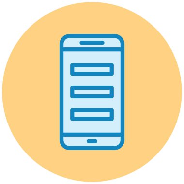 Cep telefonu. Basit resimleme