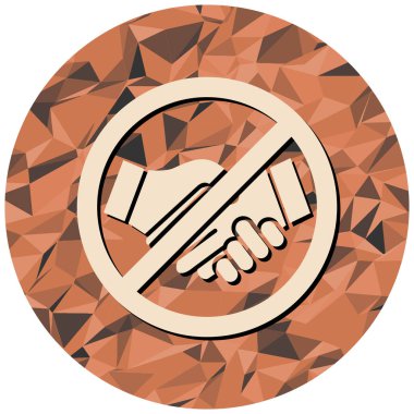 Tokalaşma ikonu yok. vektör illüstrasyonu