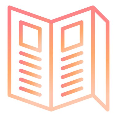 Broşür modern ikon vektör çizimi 