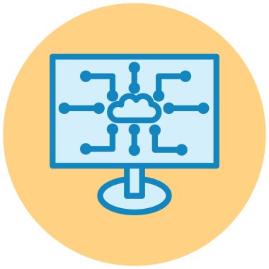 şebeke. Web simgesi basit illüstrasyon