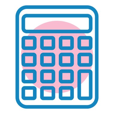 hesap makinesi simgesi vektör illüstrasyonu