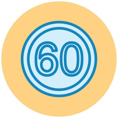 Yol işareti simgesi, vektör illüstrasyonu basit tasarım