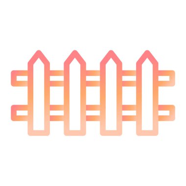 Çit simgesi. vektör illüstrasyonu