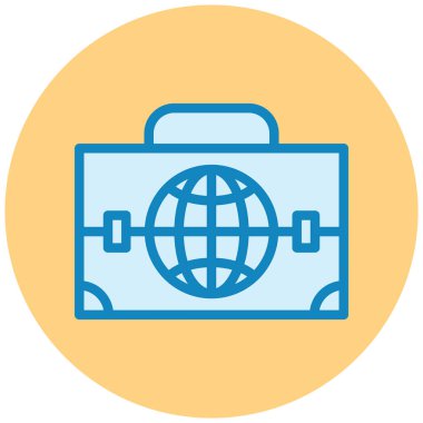 seyahat ve turizm renkli vektör simgesi.