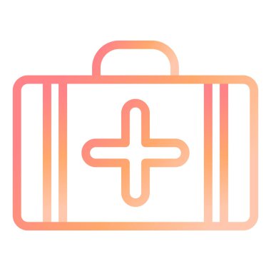 İlk Yardım Kiti modern simge vektör çizimi 