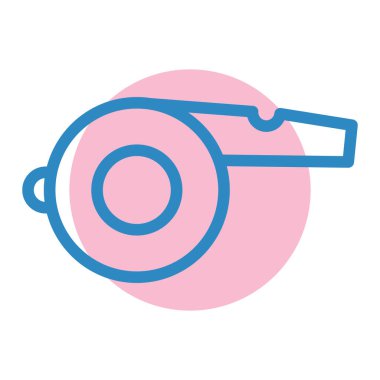 Islık. Web simgesi basit illüstrasyon