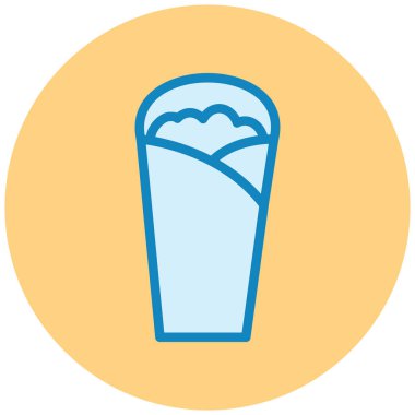 fast food. Web simgesi basit illüstrasyon