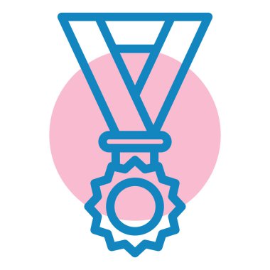 Madalya. Web simgesi basit illüstrasyon