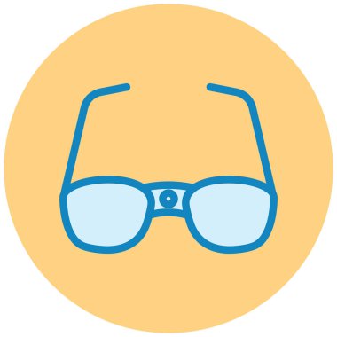 Gözlük. Web simgesi basit illüstrasyon