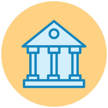 Banka Binası. vektör çizim