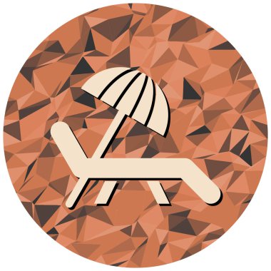 Kumsal. Web simgesi basit tasarım