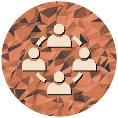 Sosyal ağ bağlantı vektörü illüstrasyonu