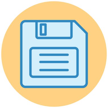 floppy disk, vector illustration