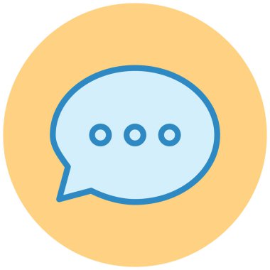 Konuş. Web simgesi basit illüstrasyon